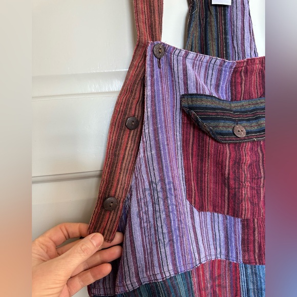 Patchwork overalls handmade, One size - Picture 5 of 10